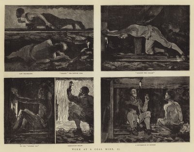 Lavoro in una miniera di carbone, II da Joseph Nash